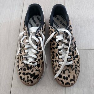 Reebok Animal Print Sneakers with White Laces